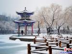 雪中楞嚴(yán)寺展現(xiàn)不一樣的美