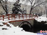 營口人民公園春雪美景